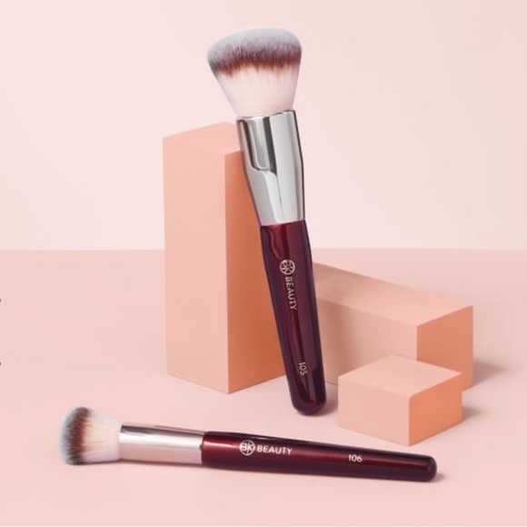 BK Beauty 105 Large Buffer & 106 Round Foundation Brush - Picture 2 of 10